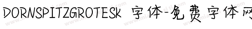 DORNSPITZGROTESK 字体字体转换